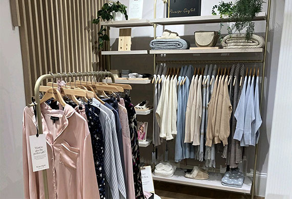 Phase 8 Westfields London, Metal and wood materials turned into perfect shopfittings.